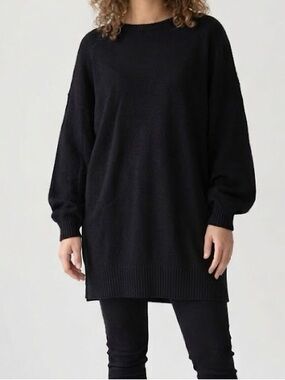 Sunday Best Black Oversized Knit Sweater Large